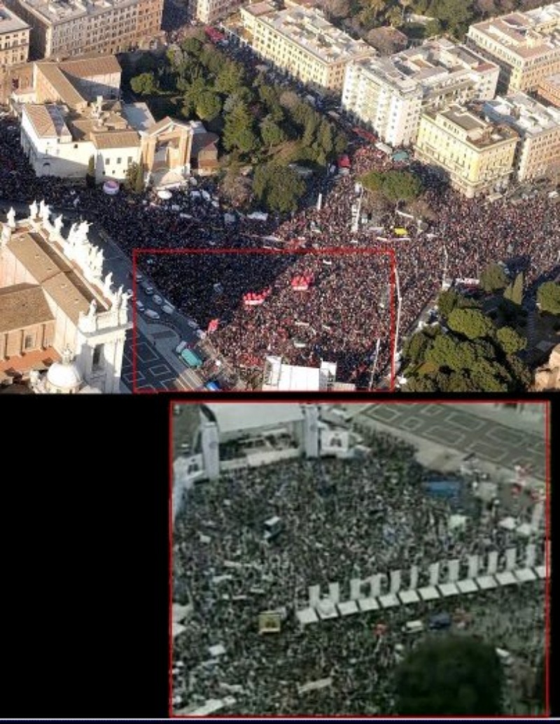 1Mln For Berlusconi Vs 650K Against War