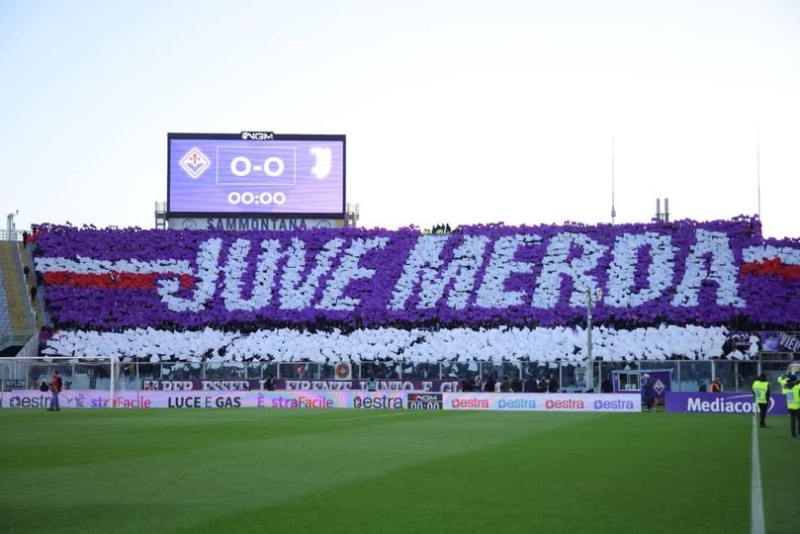 Coreografia Fiorentina Juventus Marzo 2025